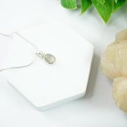 Opalite Silver Pendant : Medium Oval - Love Rocks